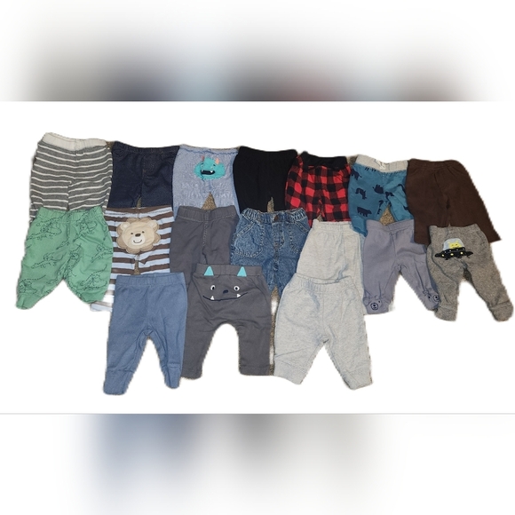 17 Pairs of Baby Boy's 3 Months Pants - Picture 1 of 16